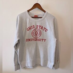 Light Grey Ohio State Crewneck Sweatshirt